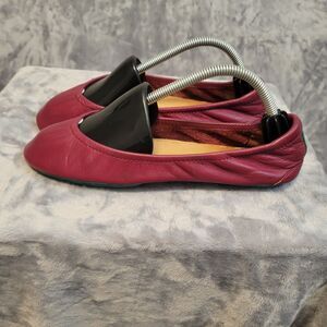 Tieks Red  Patent Leather Ballet Flat Shoes Size‎ 6